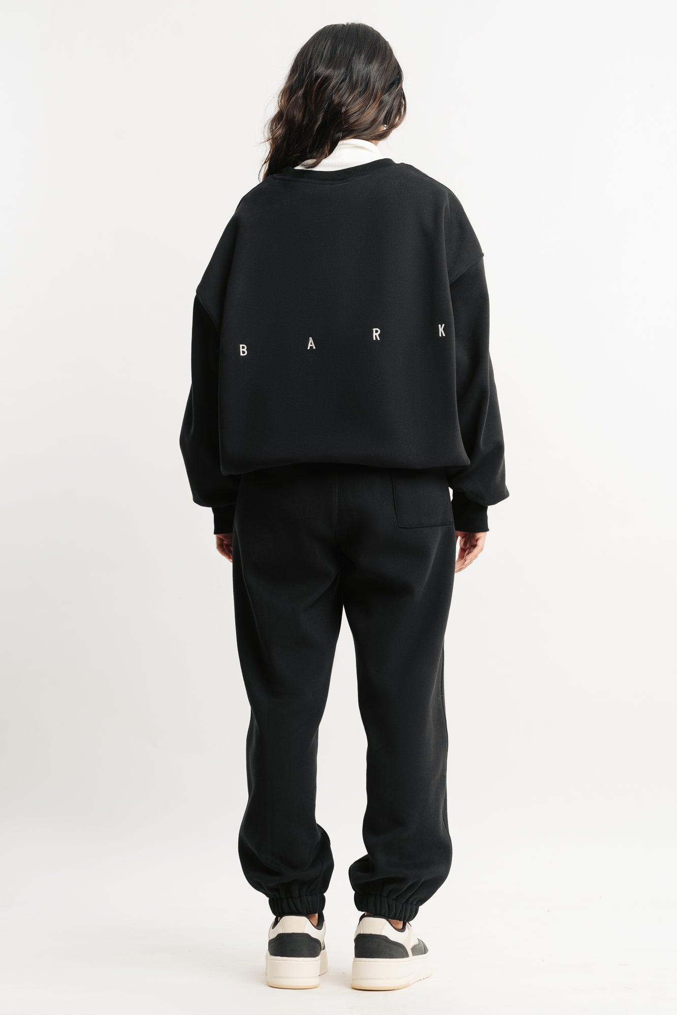 Black Two Piece Sweatshirt And Jogger Set