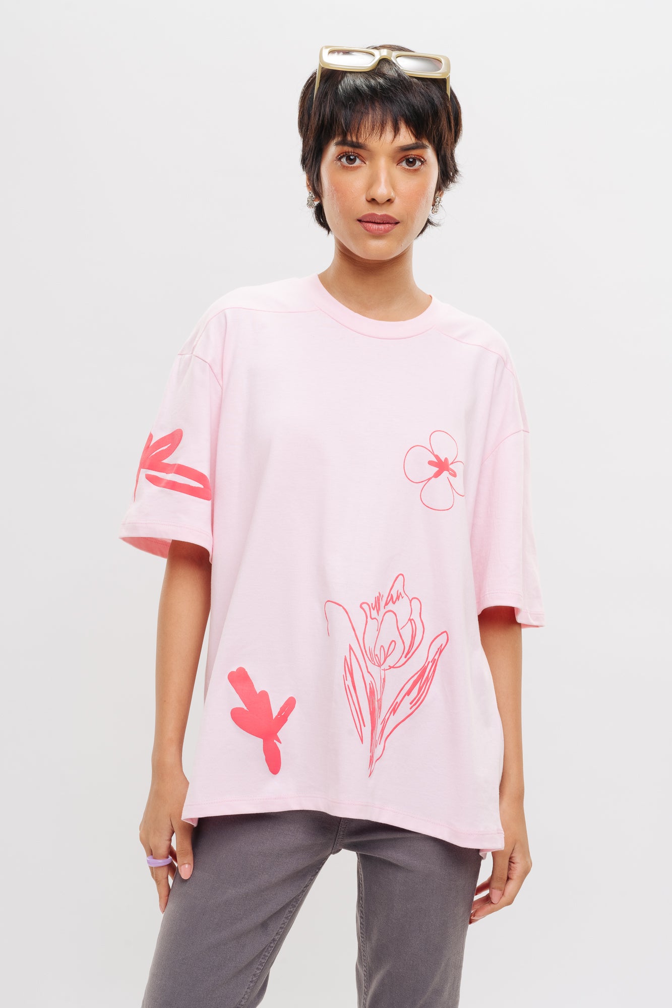 Blush Pink Floral Tees