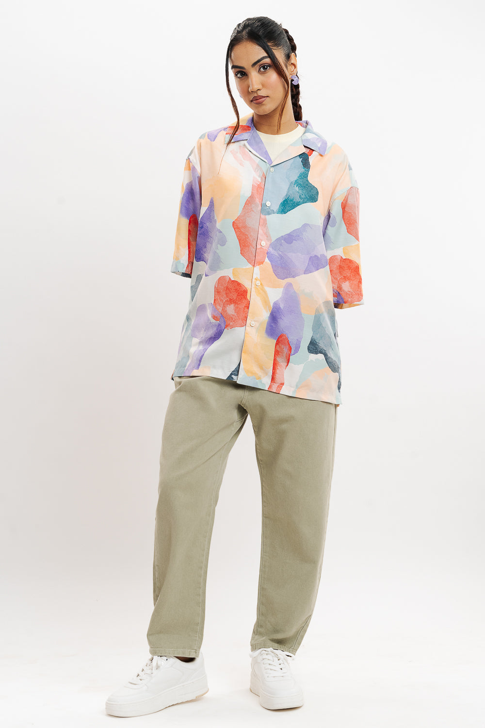 Tooti Frooti Print Women's Resort Shirt