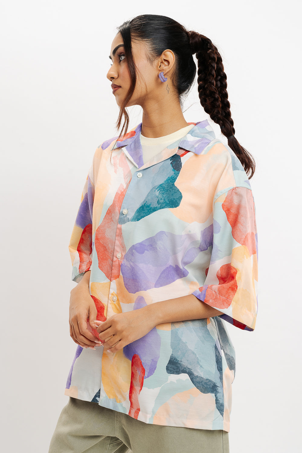 Tooti Frooti Print Women's Resort Shirt