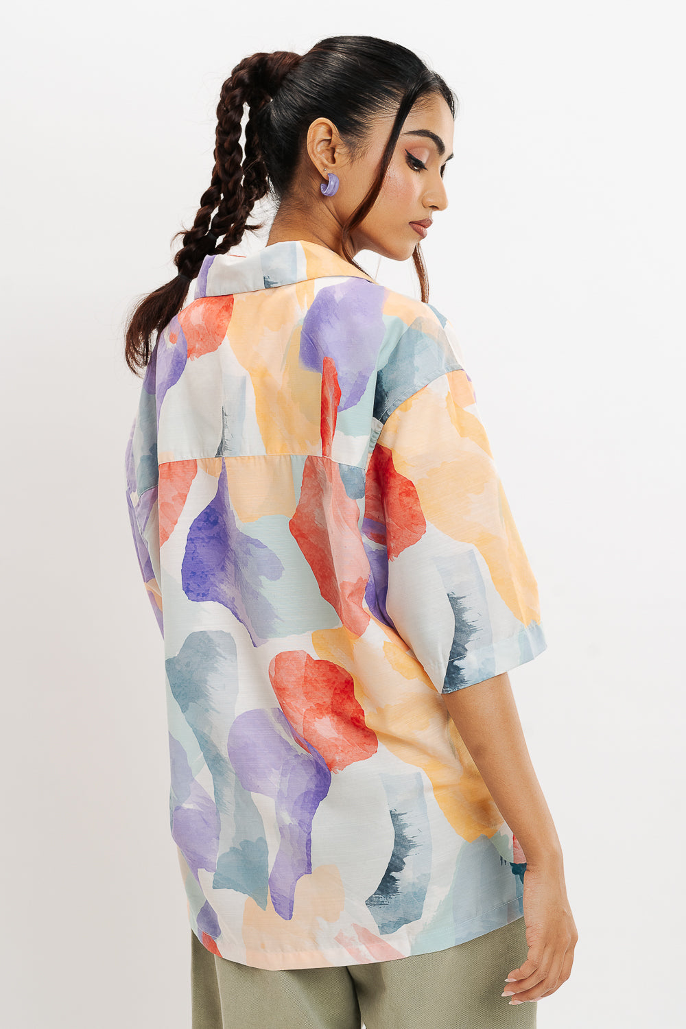 Tooti Frooti Print Women's Resort Shirt