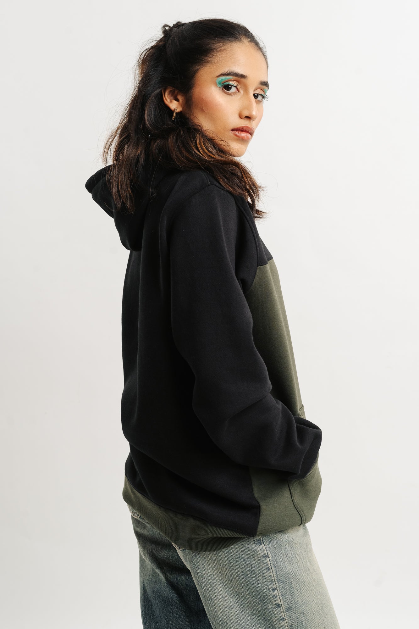 Olive Black Freakin Hoodie