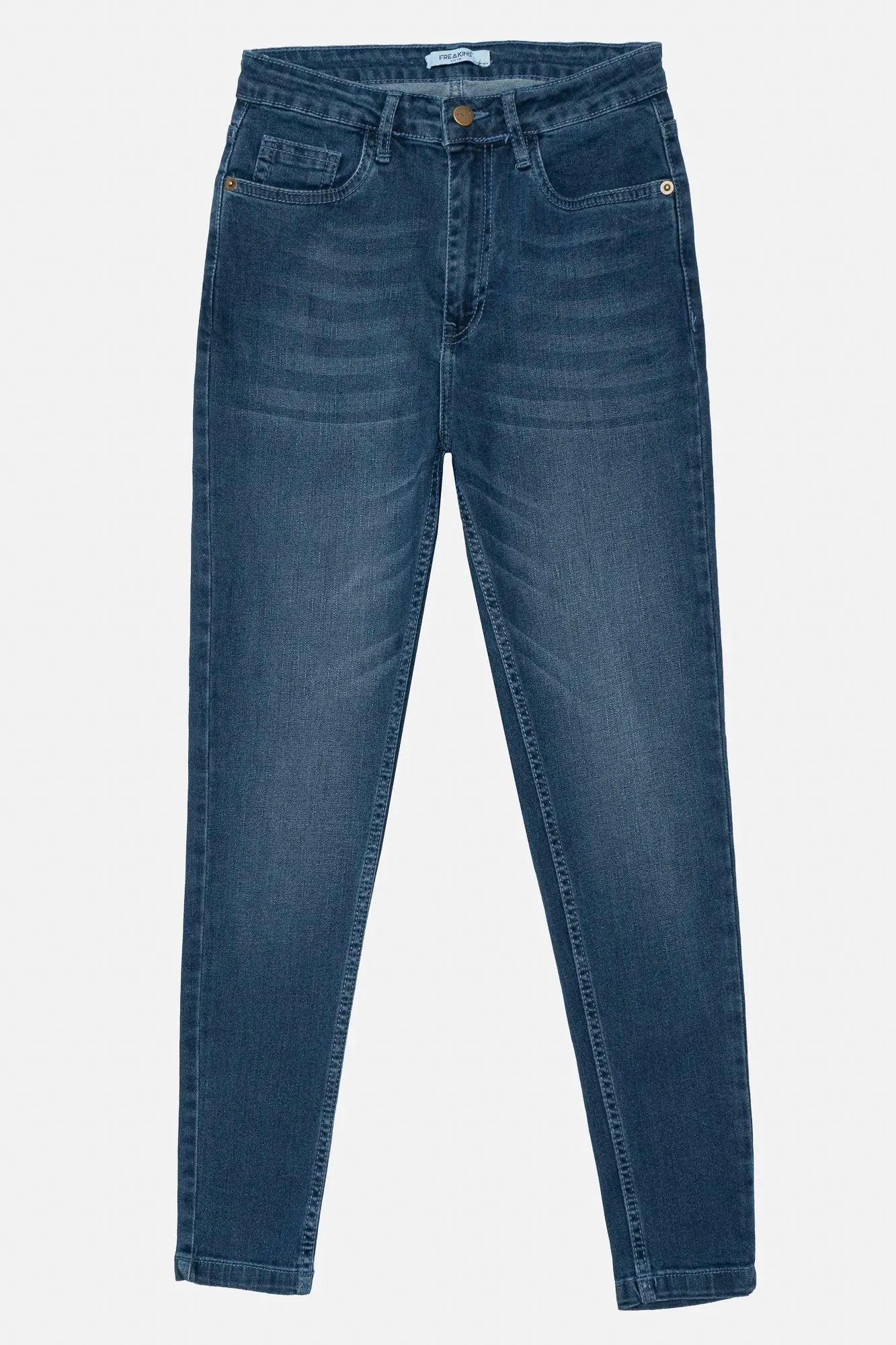 Dark Blue High Waist Women's Skinny Jeans