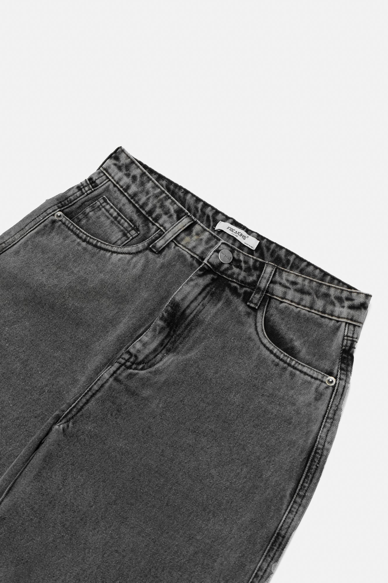 Charcoal Open Zip Pants