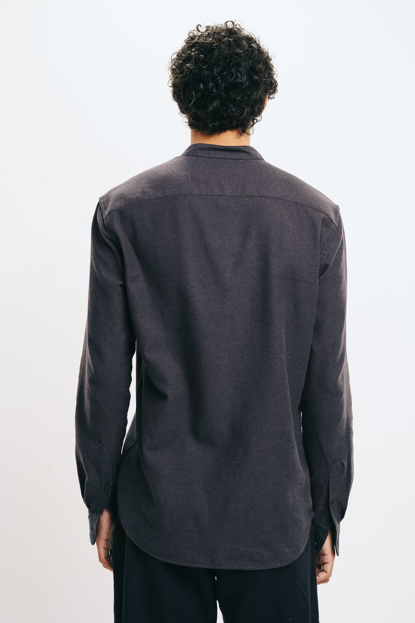 Men's Black Solid Shirt
