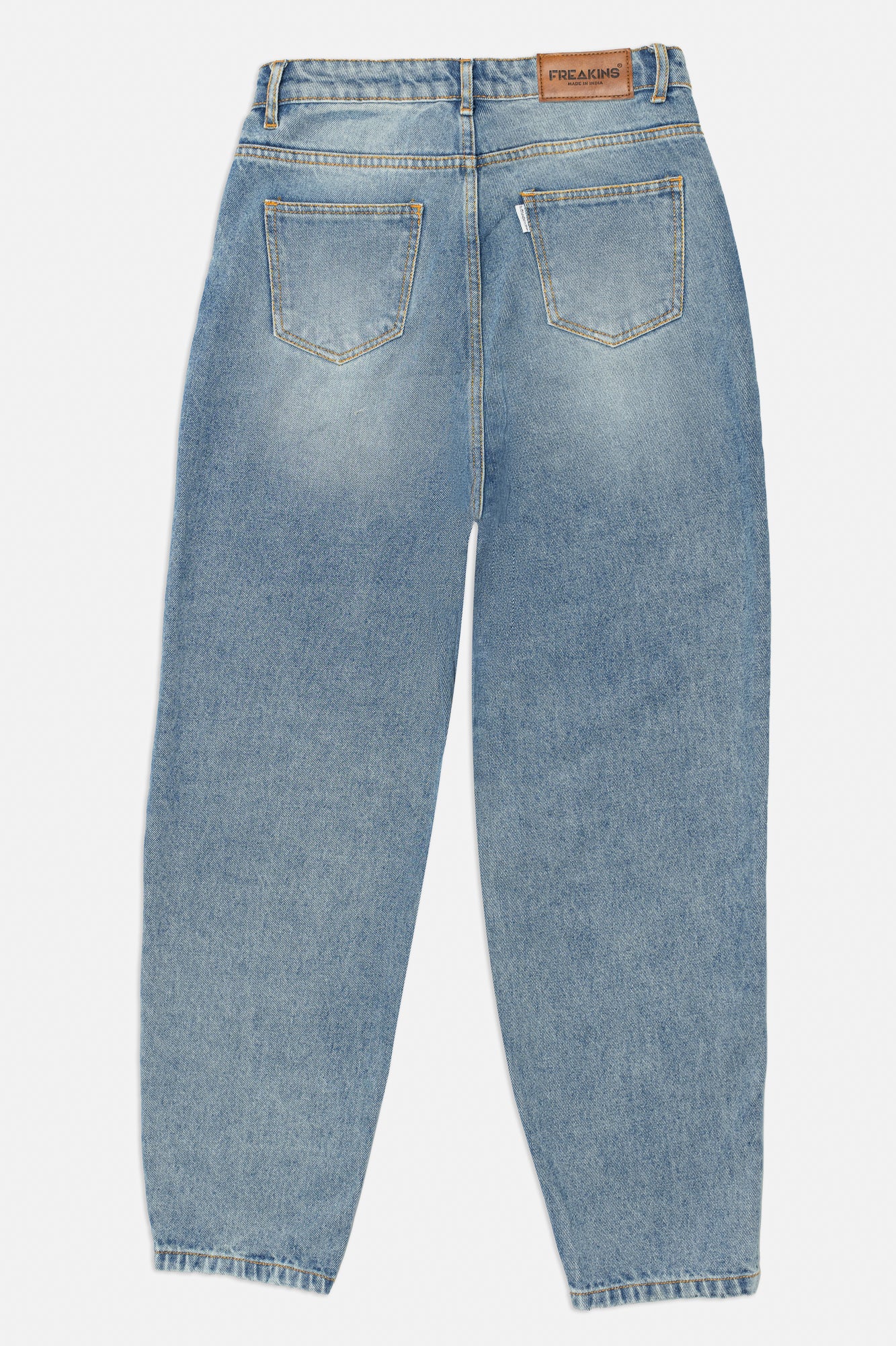 Blue Distress Women's Slouchy Jeans