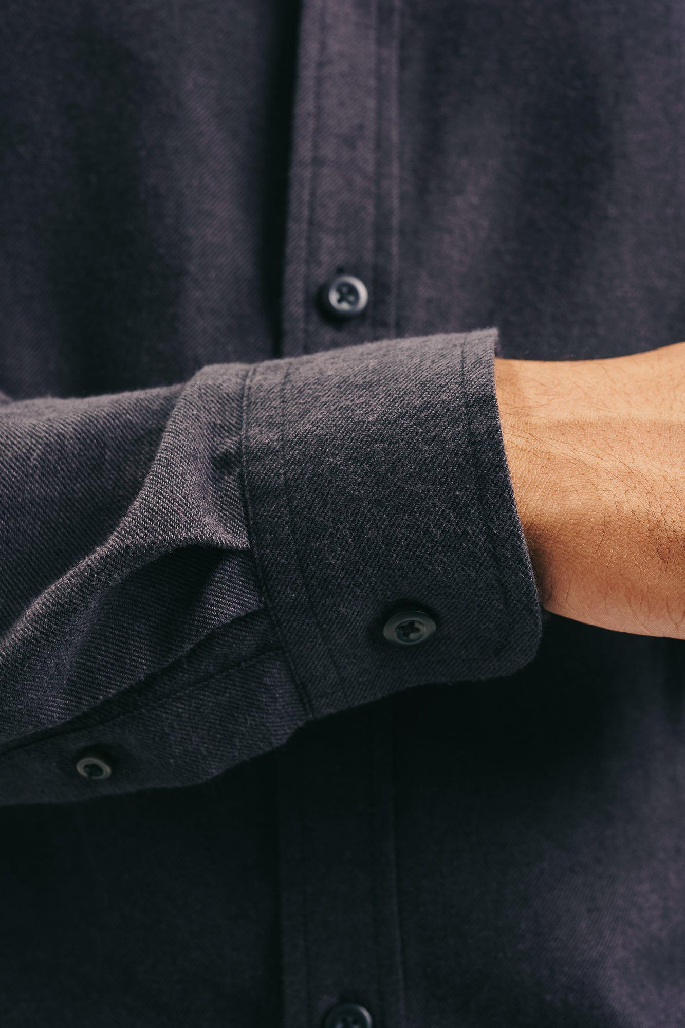 Men's Black Solid Shirt