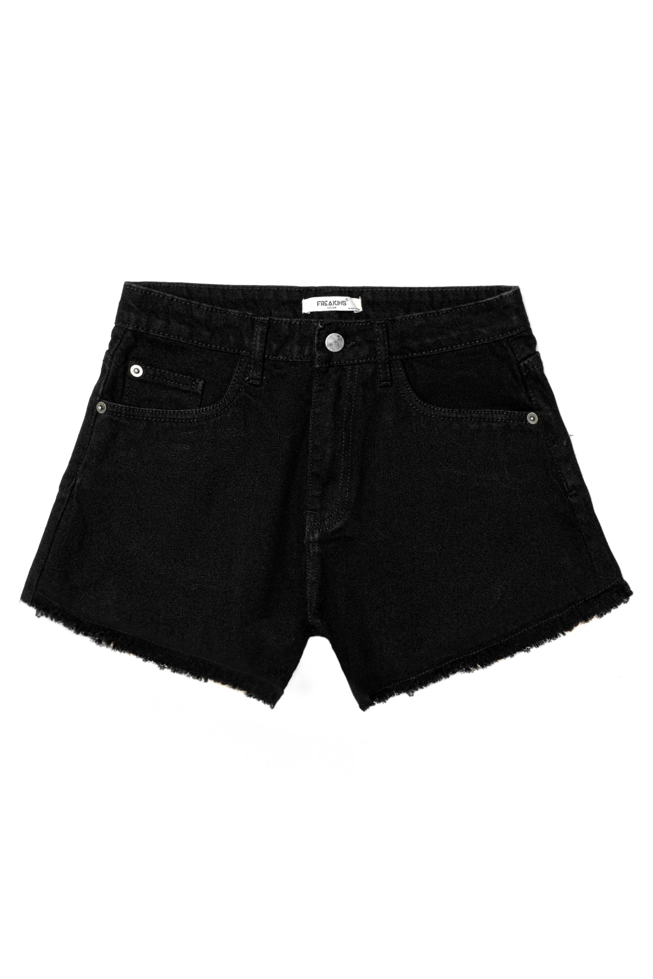 Black Frayed Women's Shorts