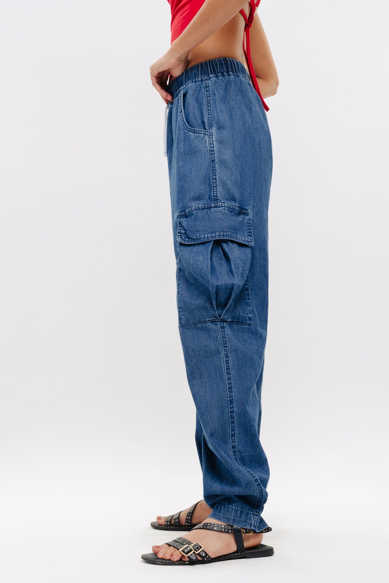 INDO BAGGY TAPERED JEANS
