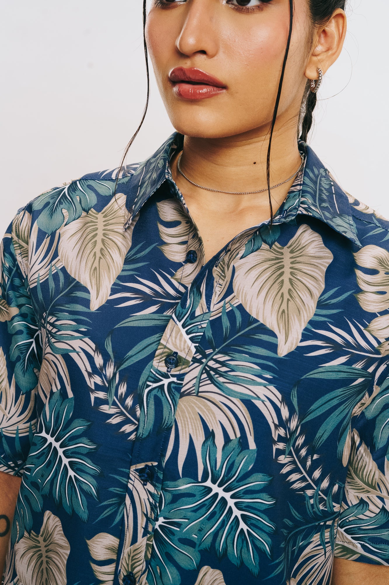 Women's Leaves Print Shirt
