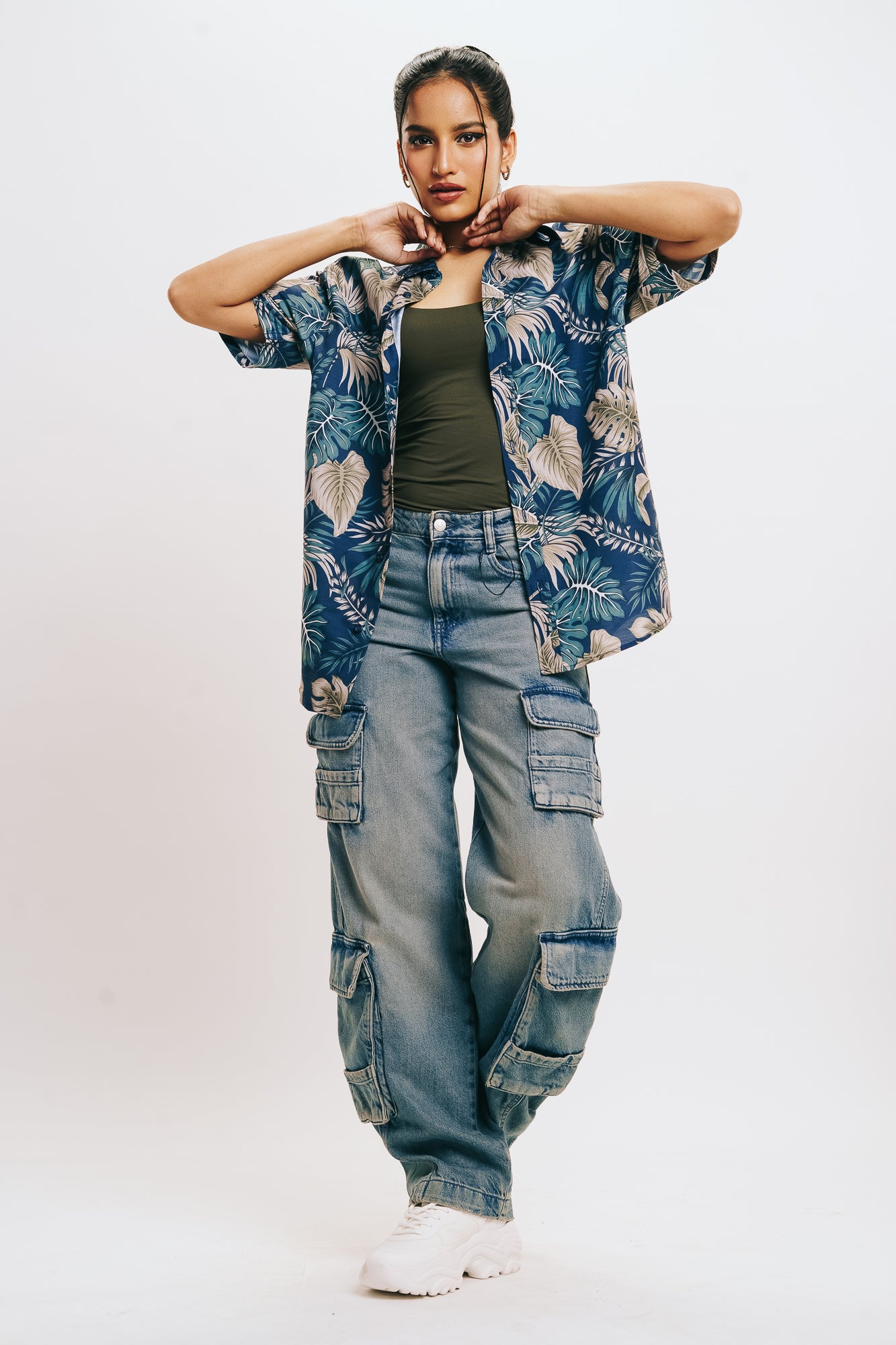 Women's Leaves Print Shirt