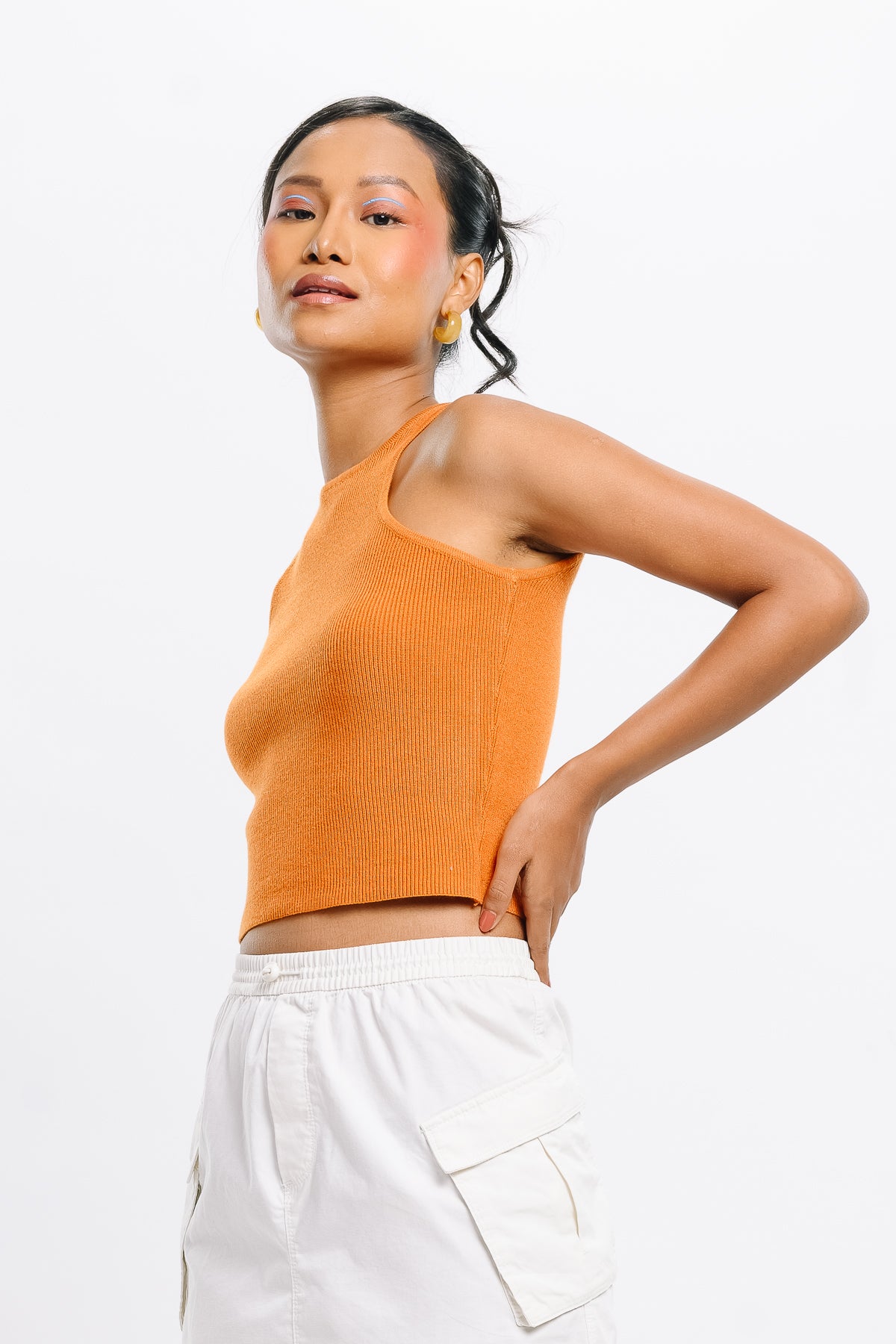 Orange Crop Tank Top