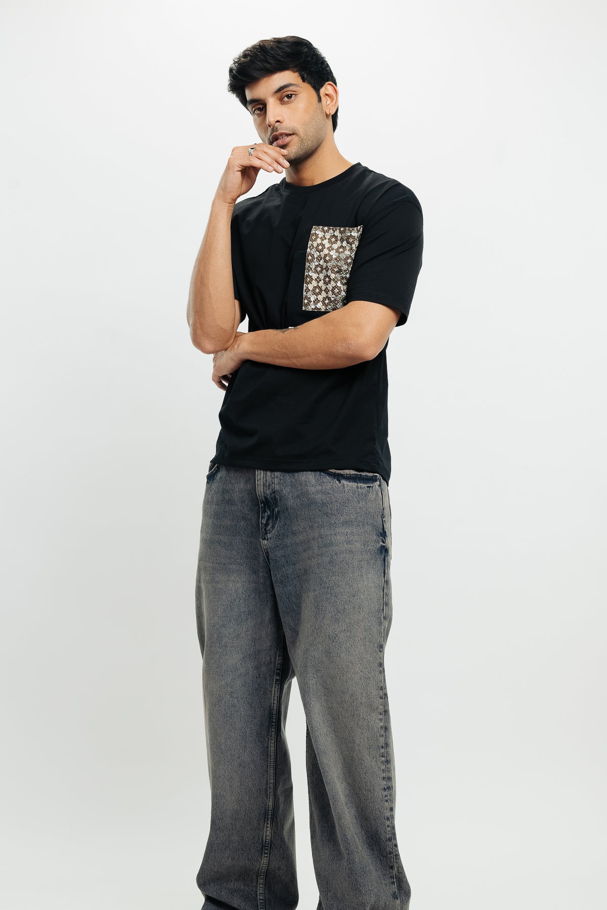 Men's Motif Pocket Print T-Shirt