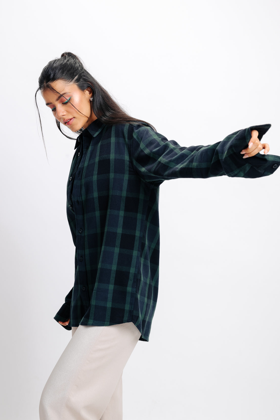 Indigo Checkered Shirt