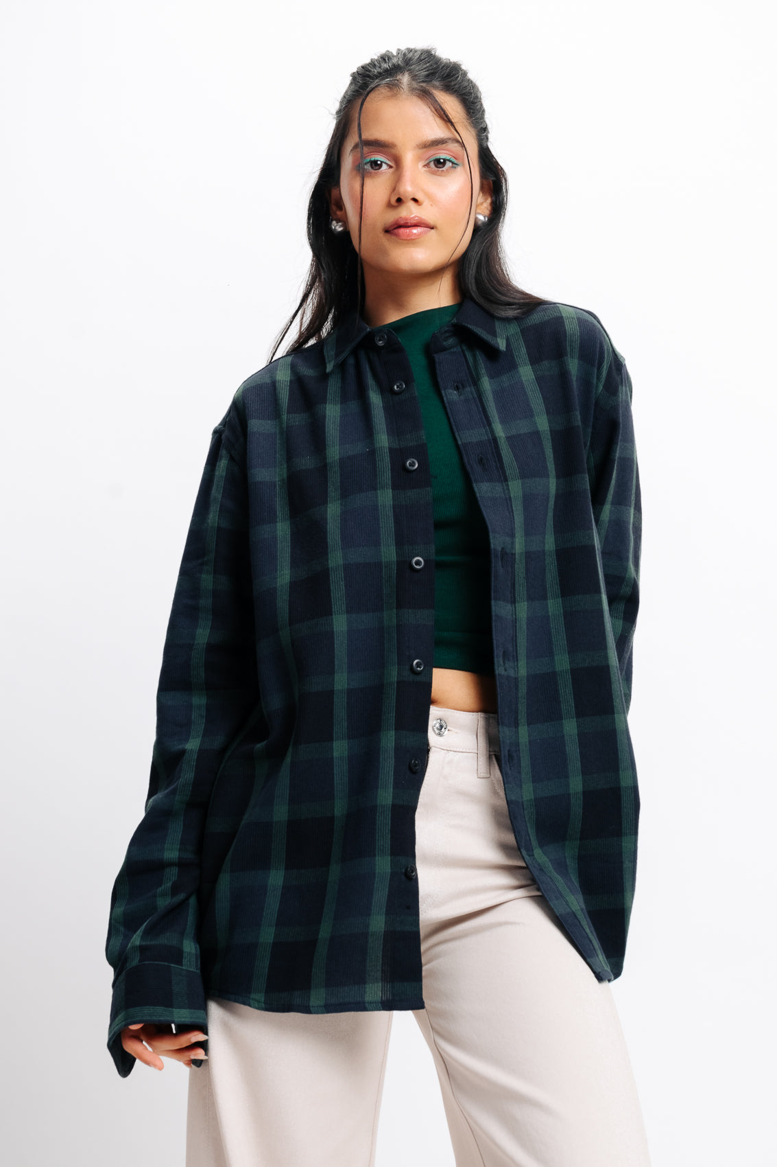 Indigo Checkered Shirt