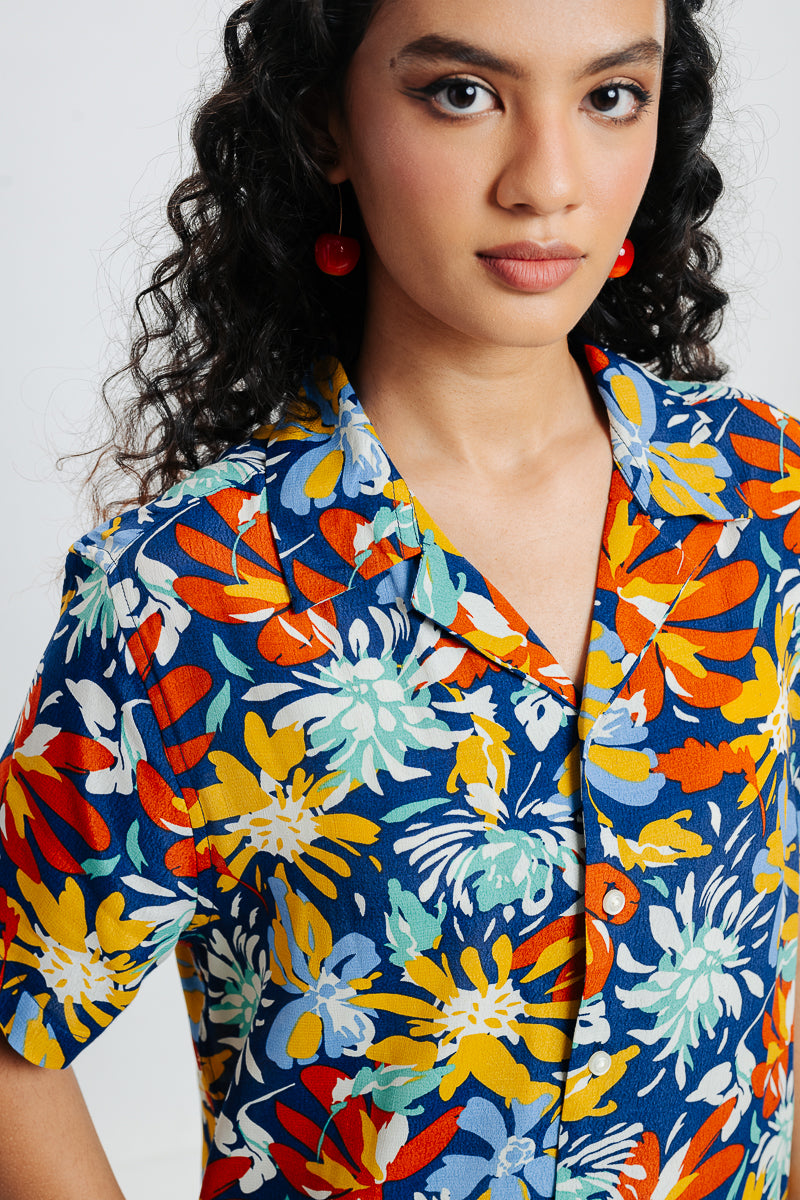 Multi Printed Viscose Shirt