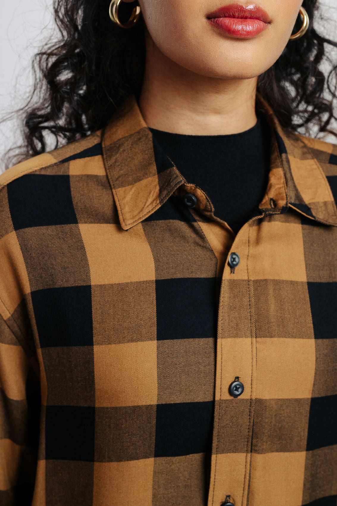Orange Checkered Shirt