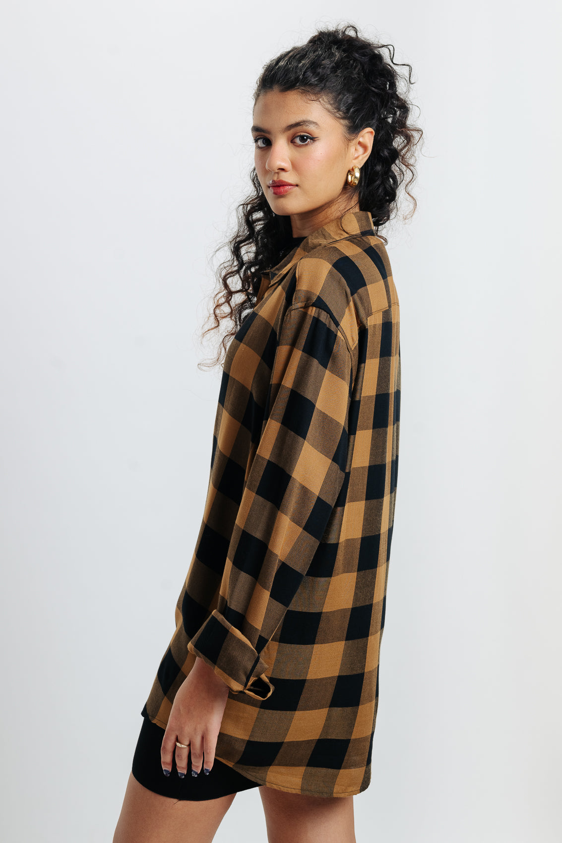Orange Checkered Shirt