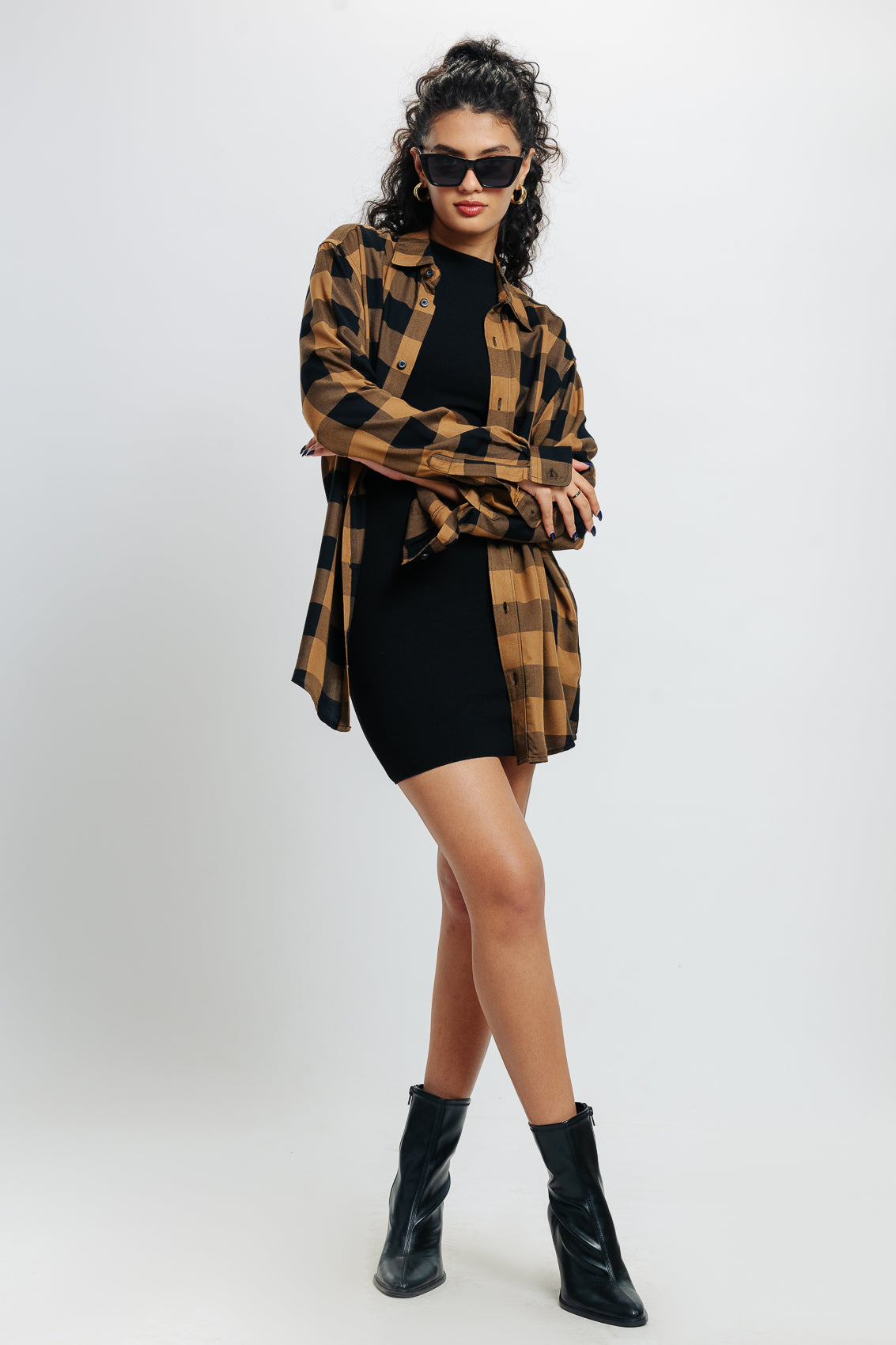 Orange Checkered Shirt