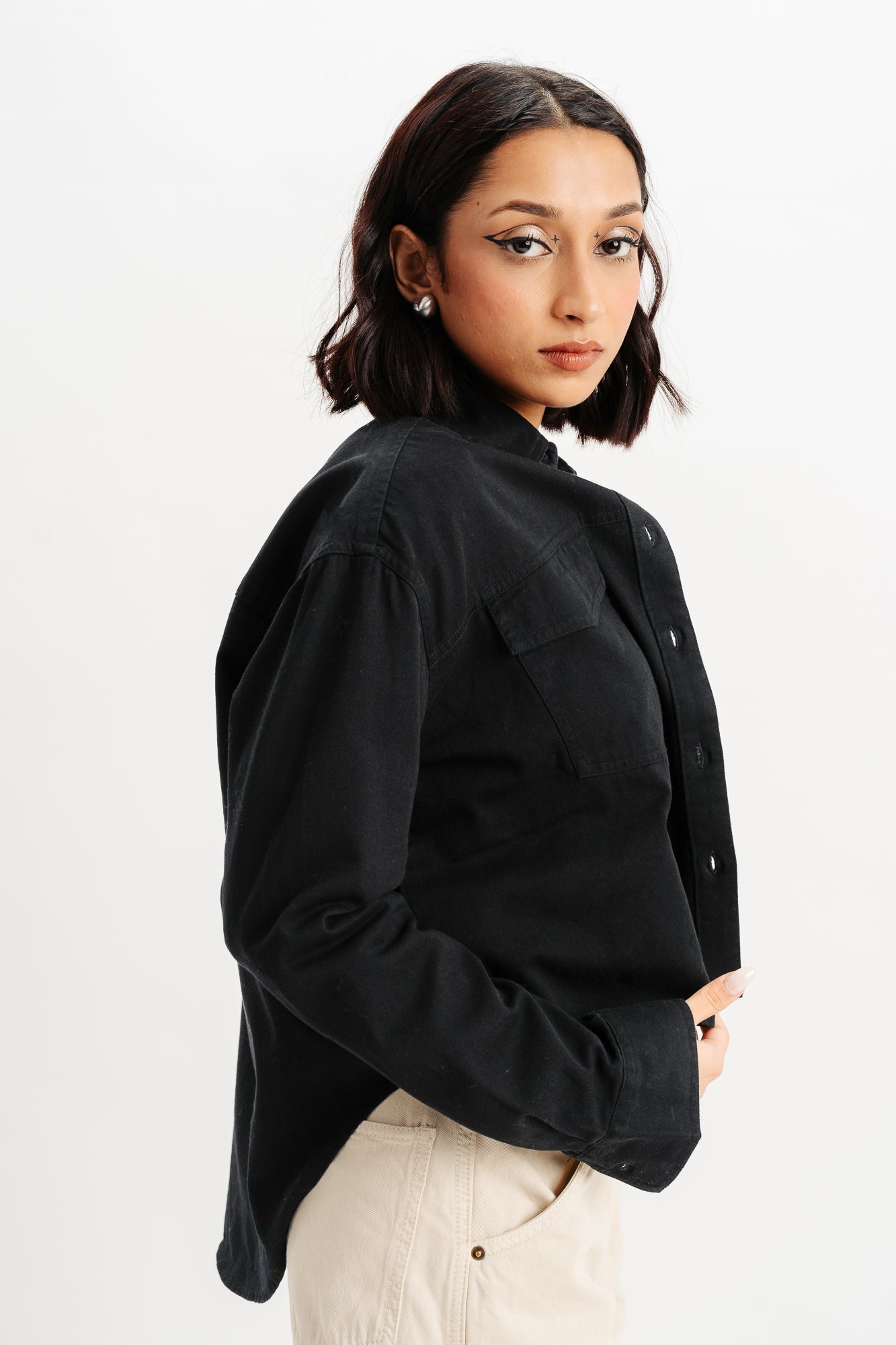Black Twill Shirt