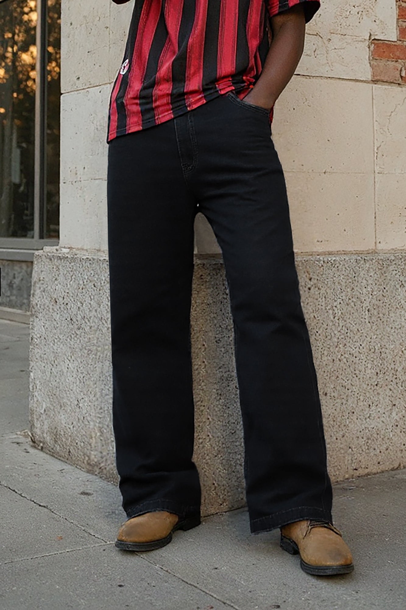 Sturdy Black Men's Baggy Fit Jeans