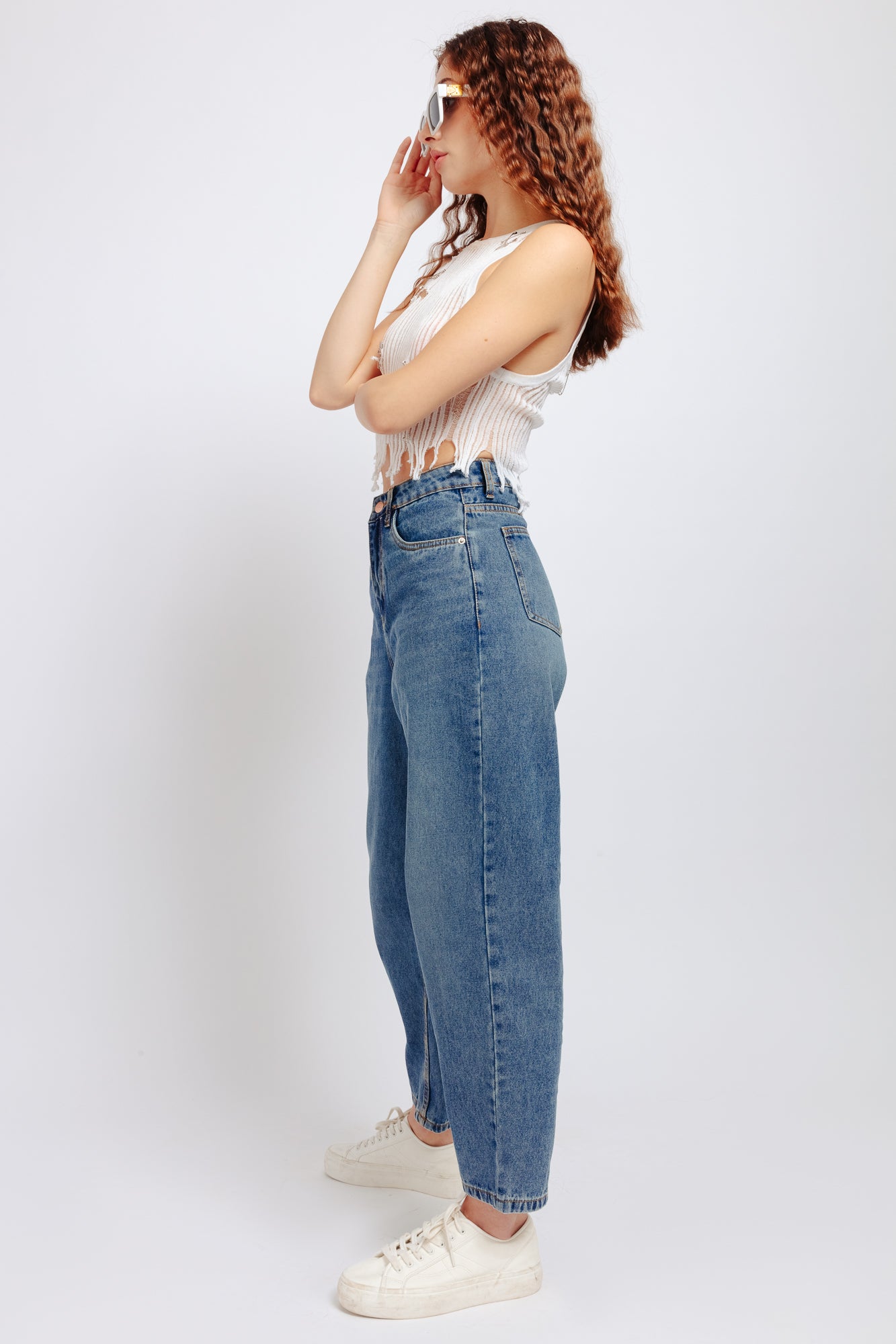 Blue Women's Slouchy Jeans