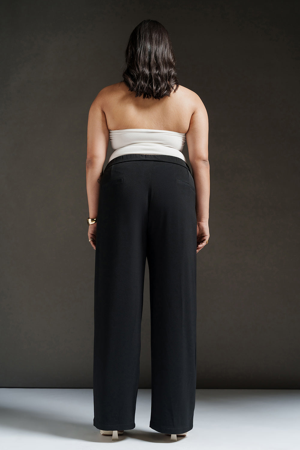 Duskfall Curve Tie-Up Korean Pants