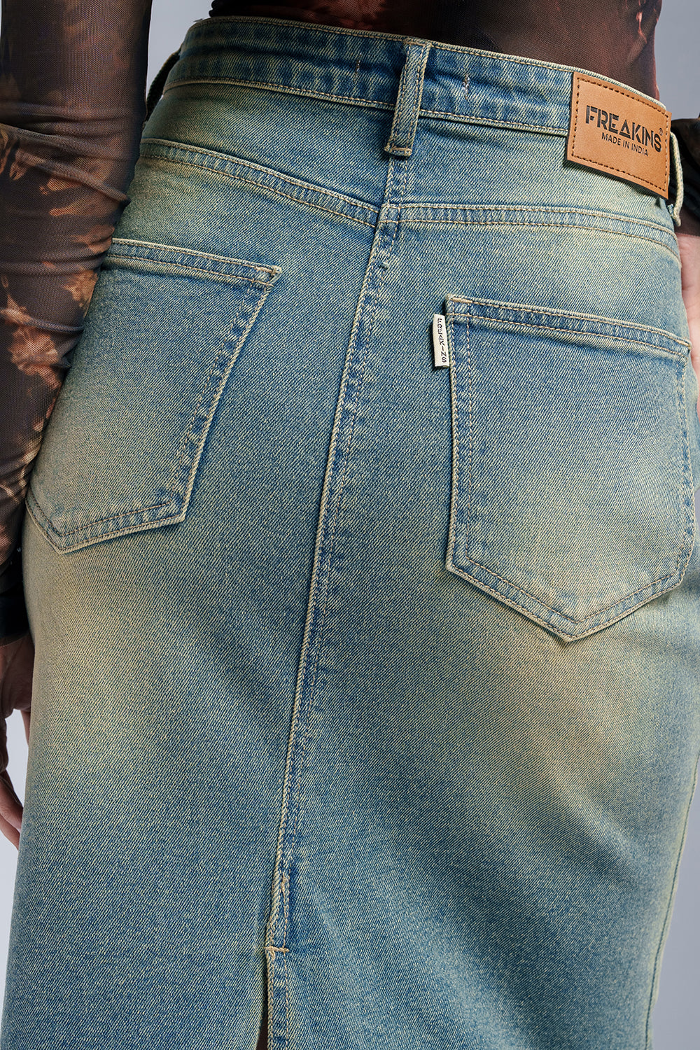 Retro Blue Women's Mermaid Denim Skirt