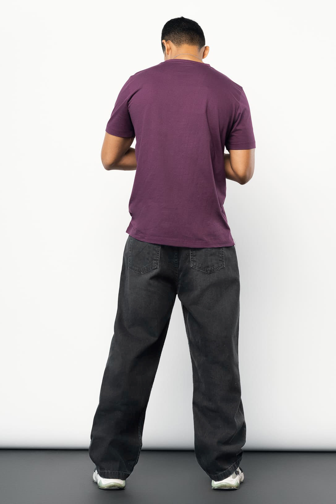 Charcoal Whiskered Men's Baggy Jeans