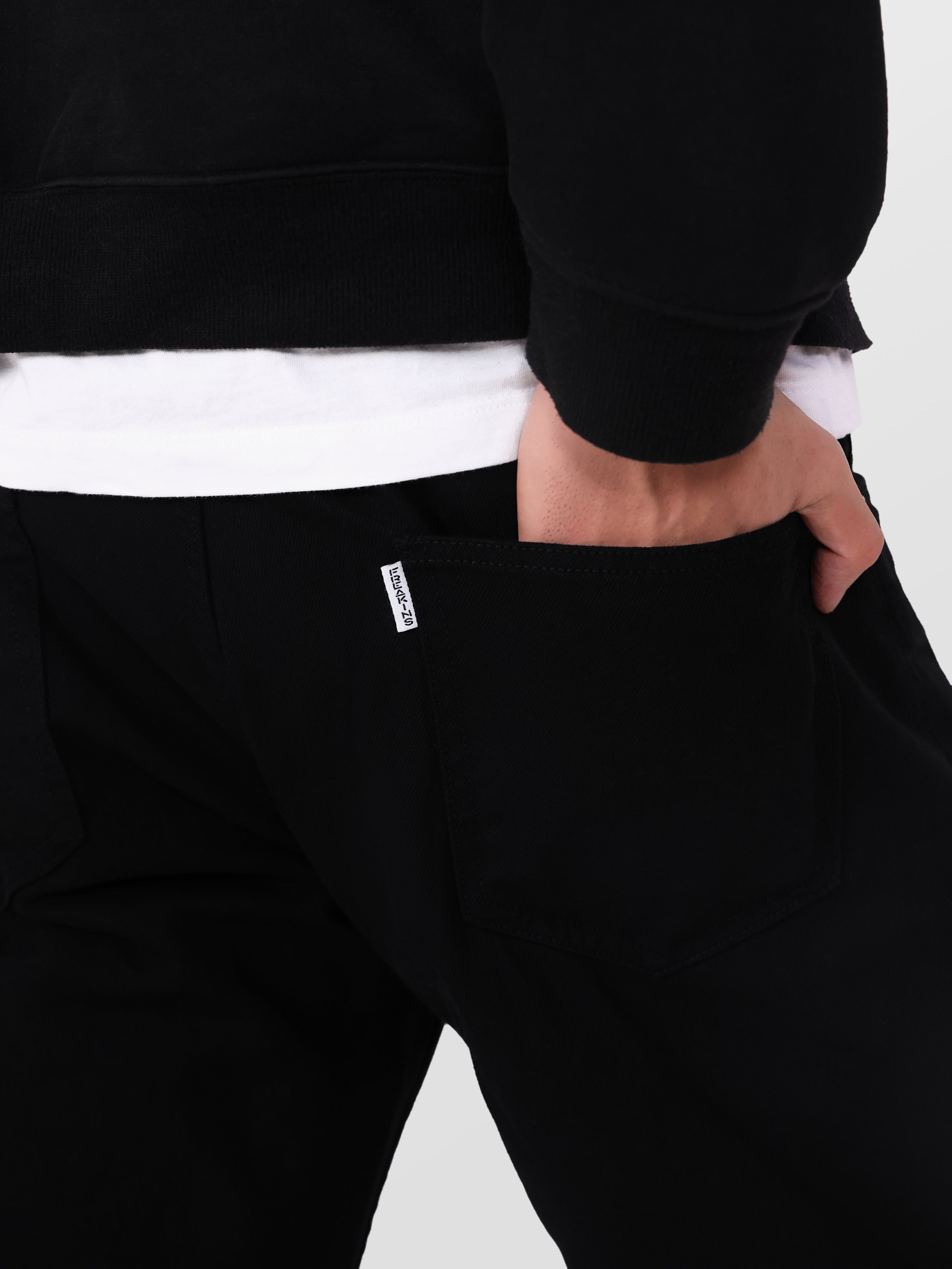 Street Black Ripped Straight Jeans