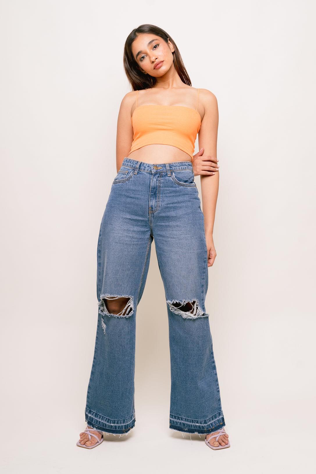 90's Mid Blue Jeans