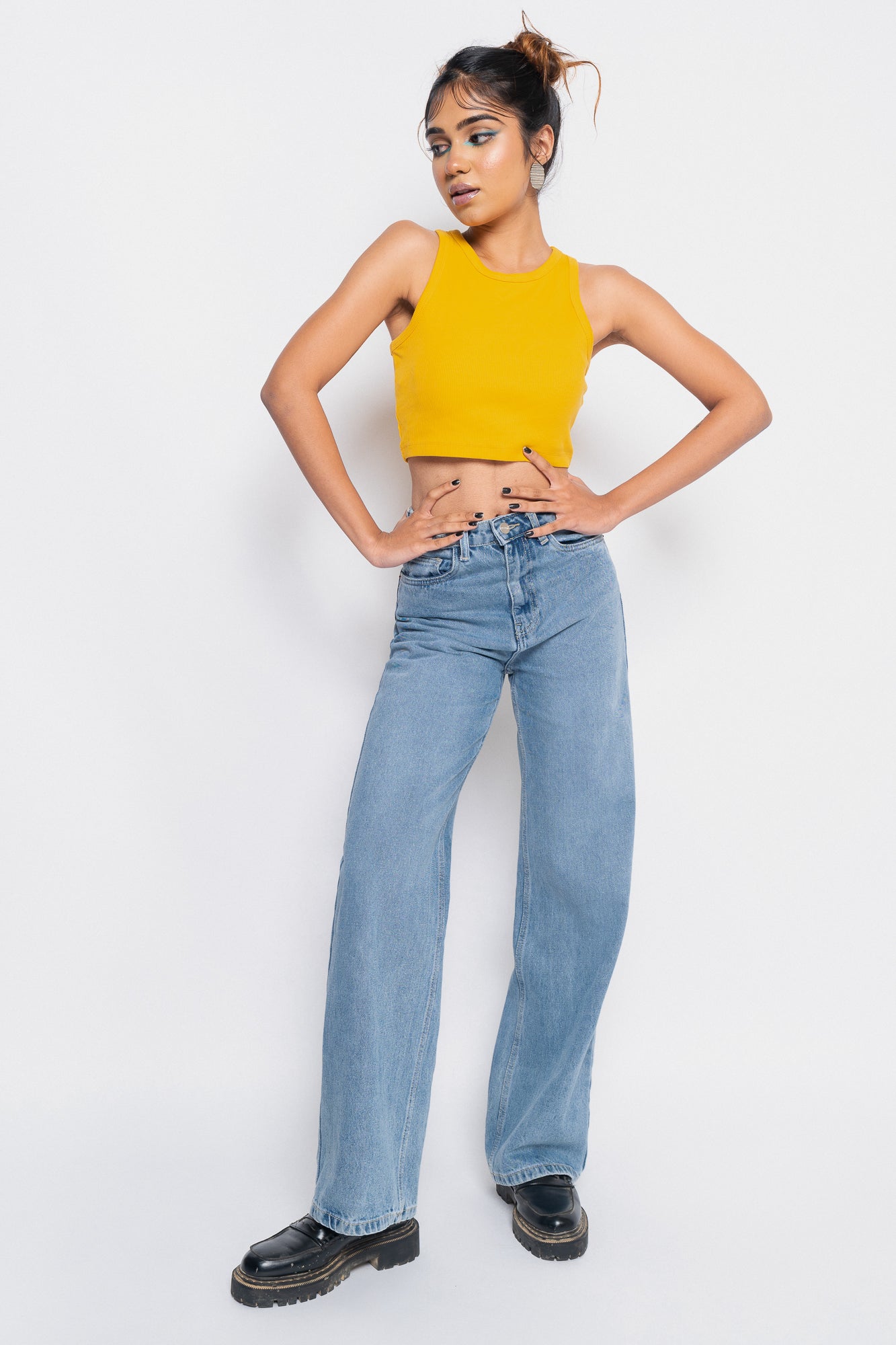 Belle Blue Women's Straight Jeans