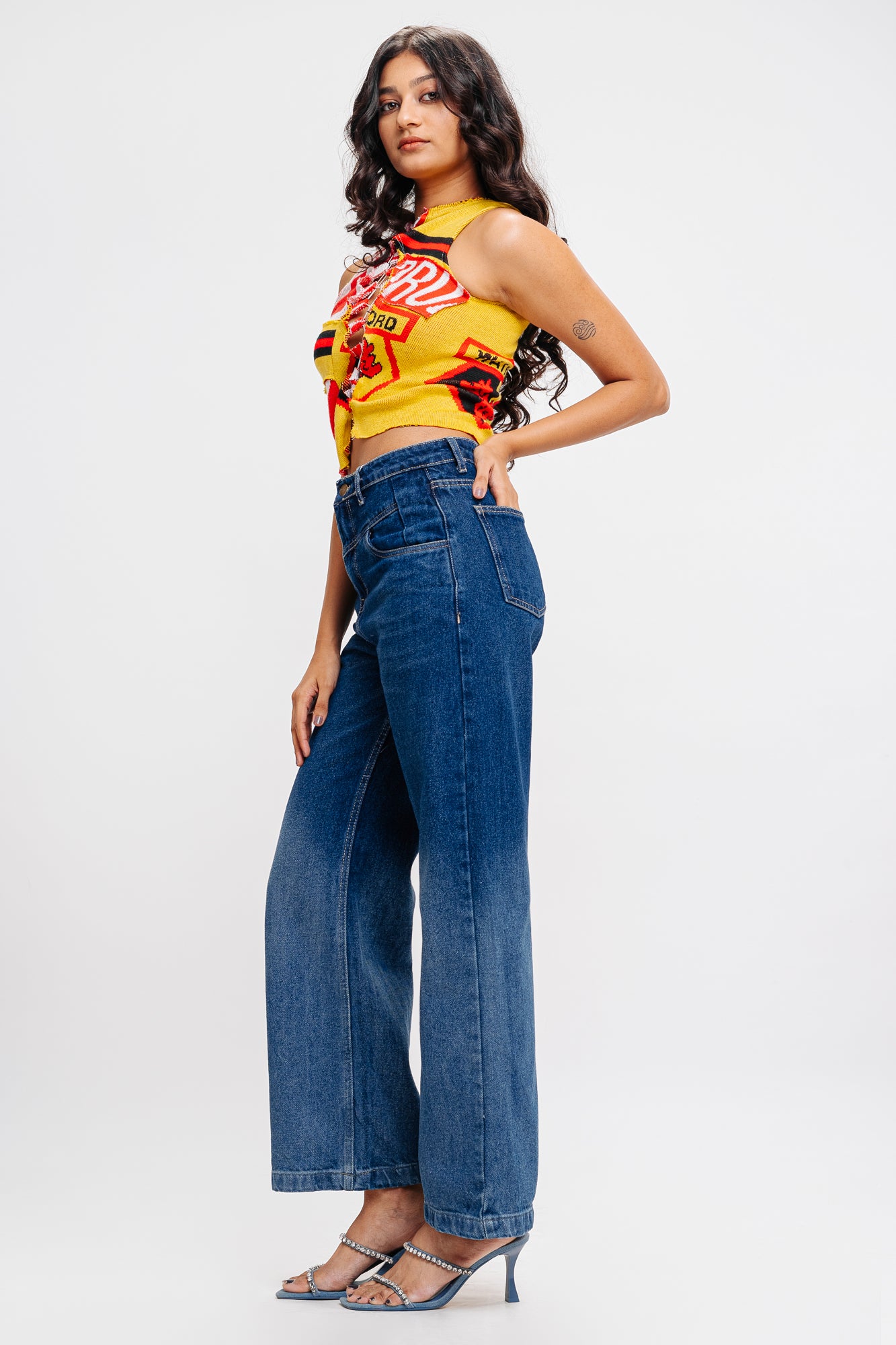 Ombre Front Yoke Jeans