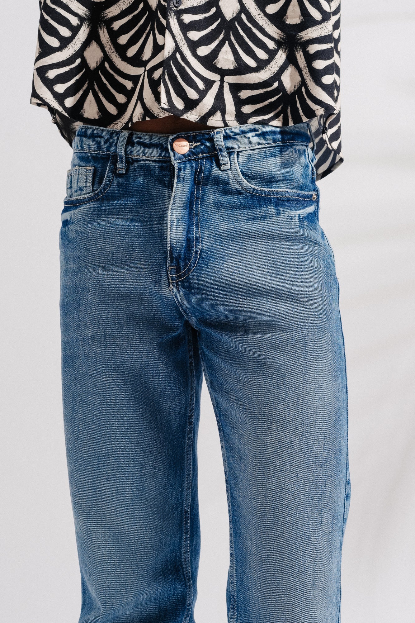 Classic Blue Men's Slim Straight Jeans