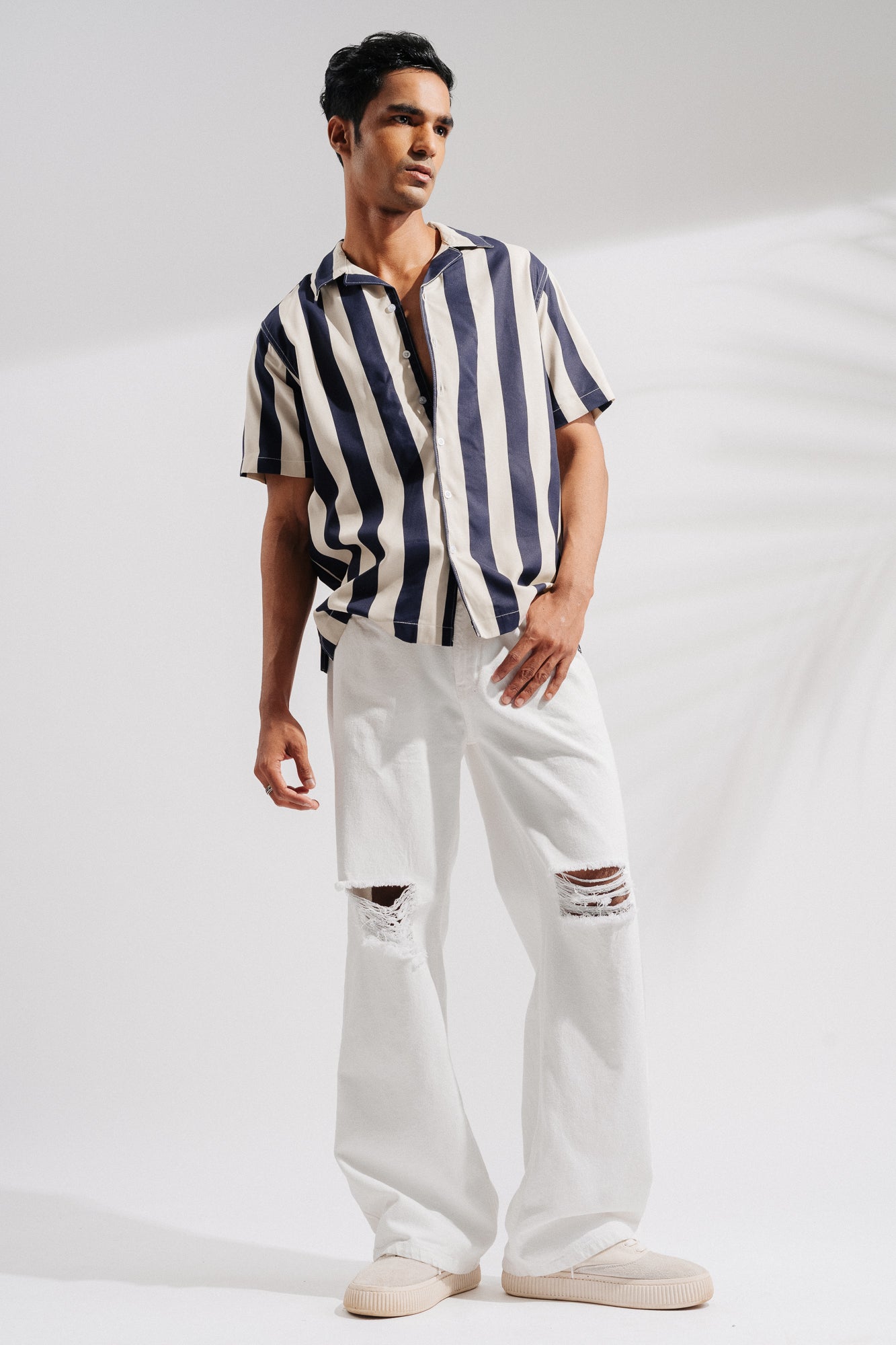 Easy White Men's Straight Fit Jeans