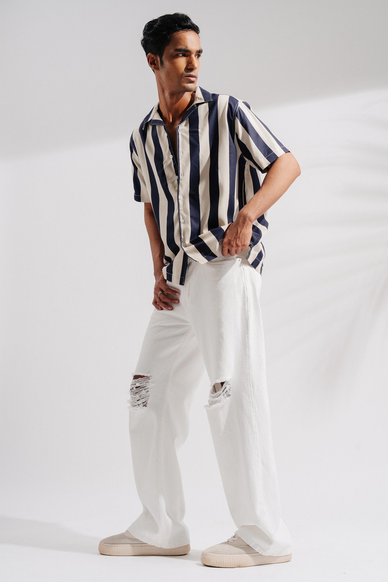 Easy White Men's Straight Fit Jeans
