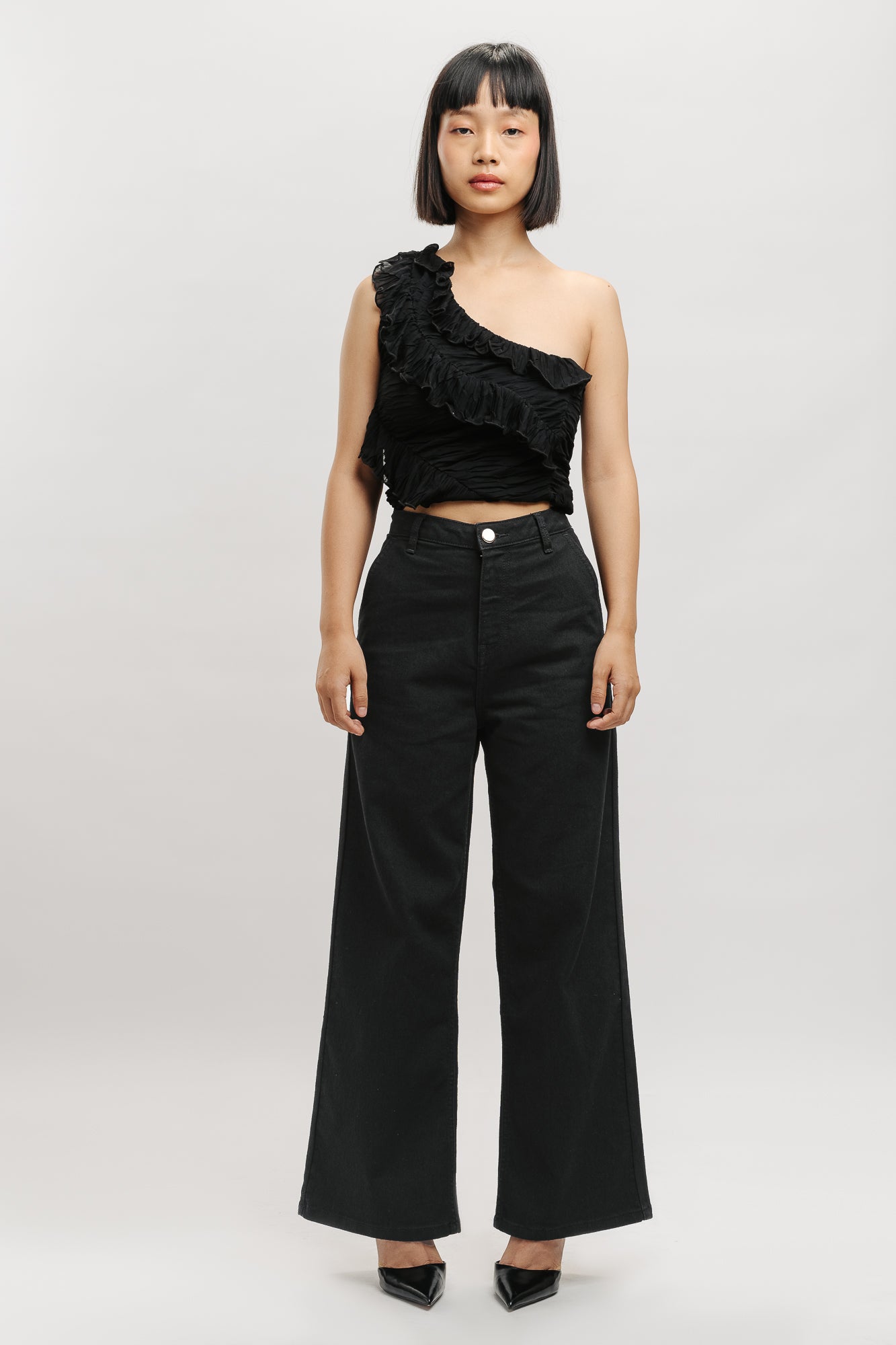 True Black Women's Wide Jeans