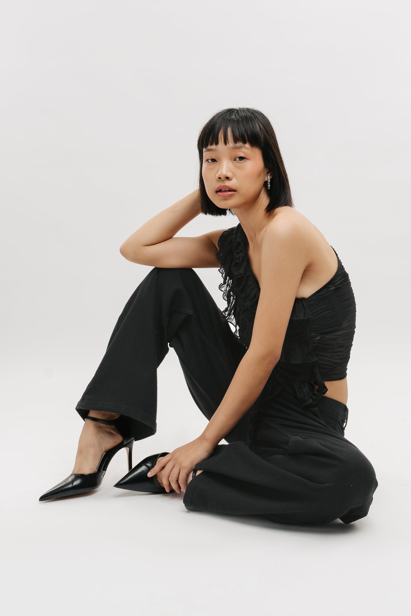 True Black Women's Wide Jeans