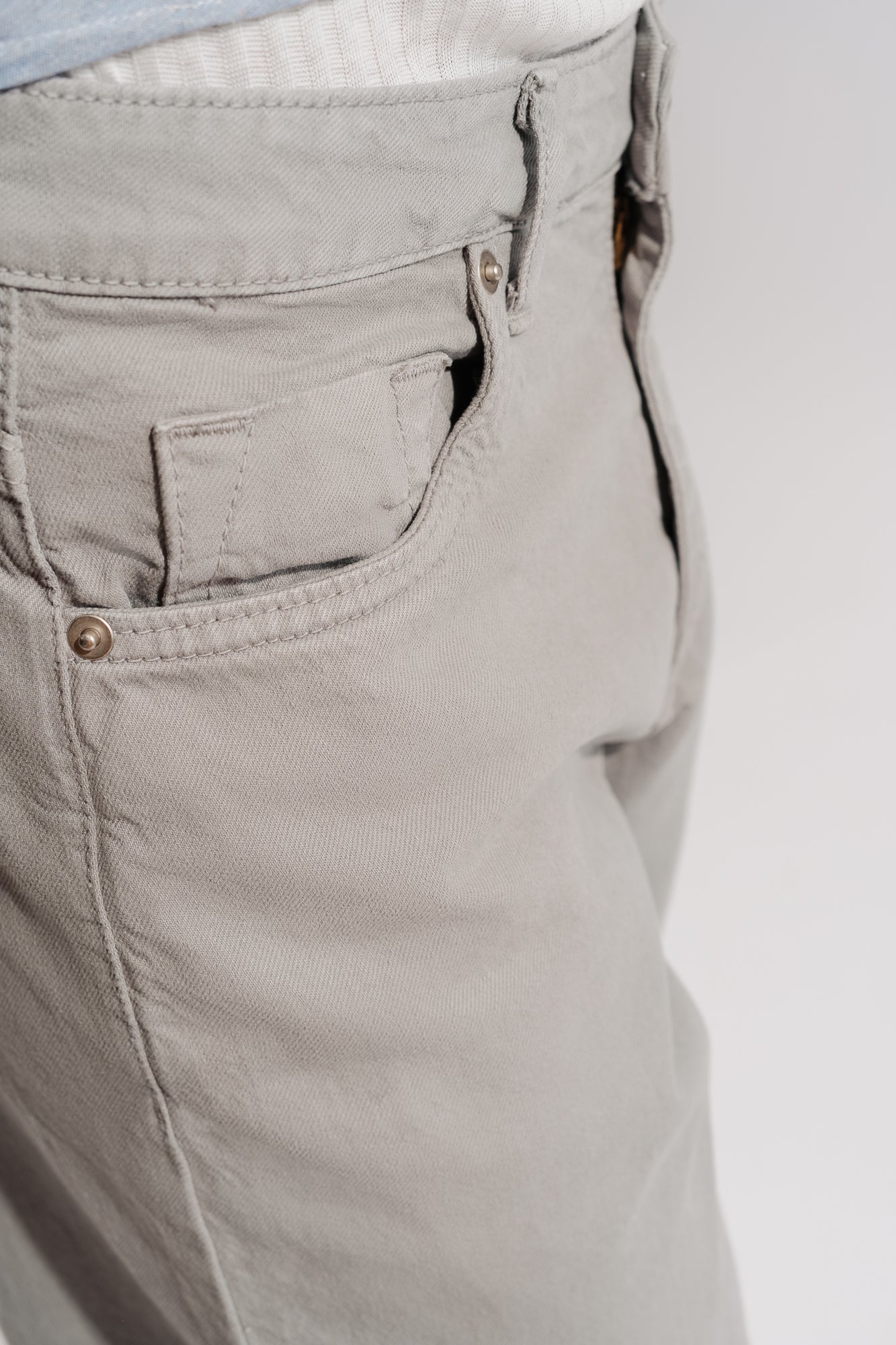 Light Grey Men's Regular Straight Jeans