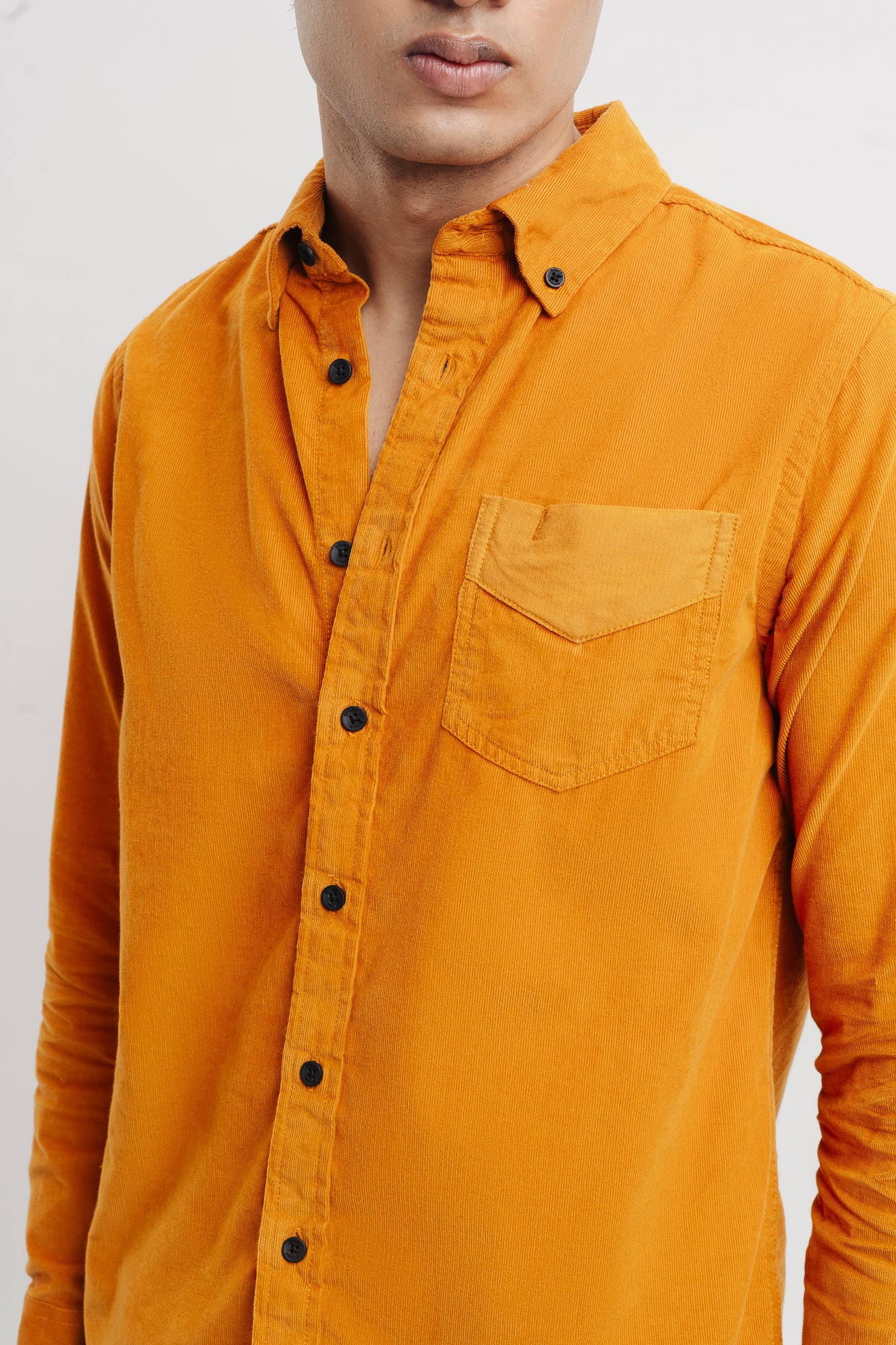 Yellow Men's Basic Shirt