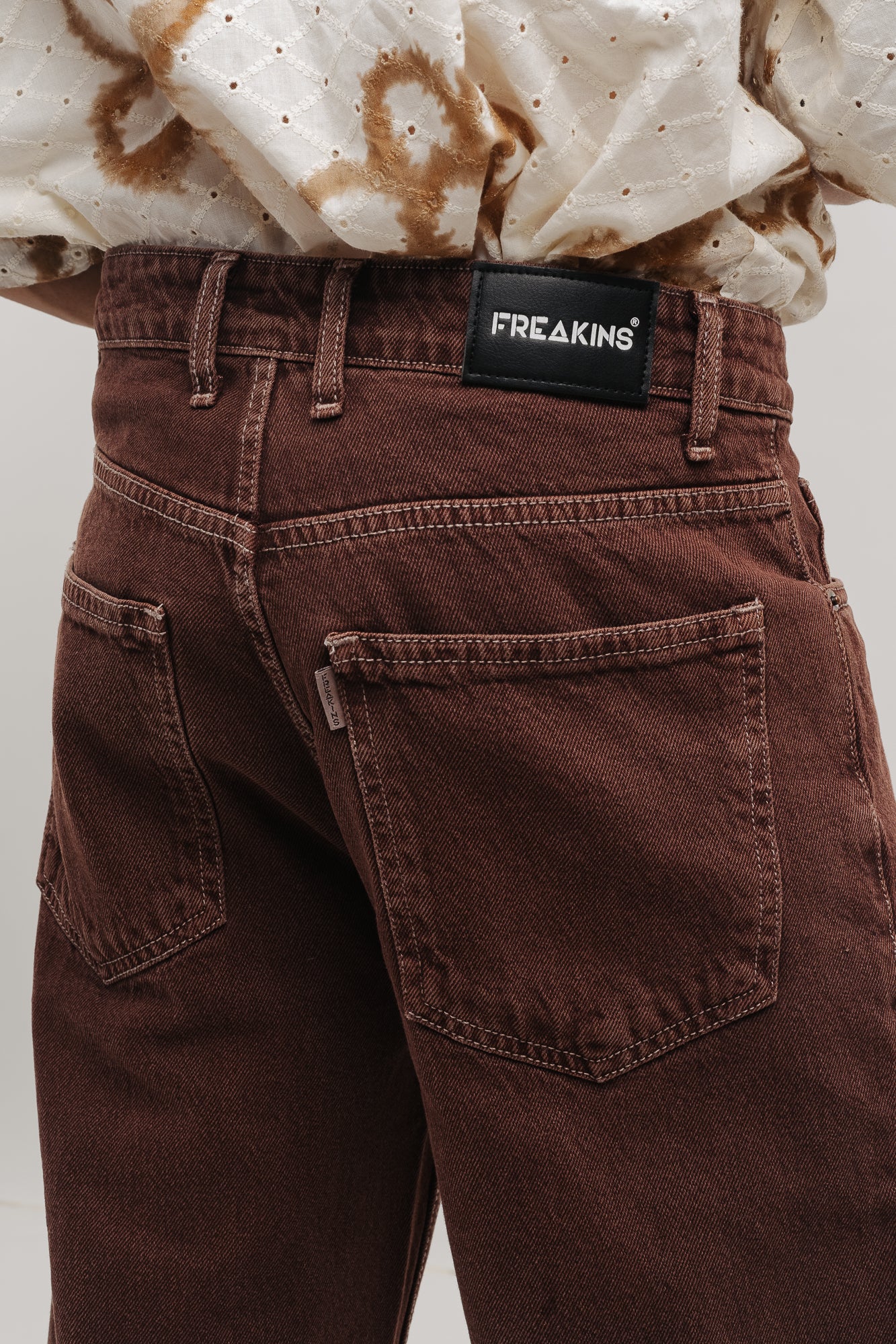 Brown Men's Straight Jeans