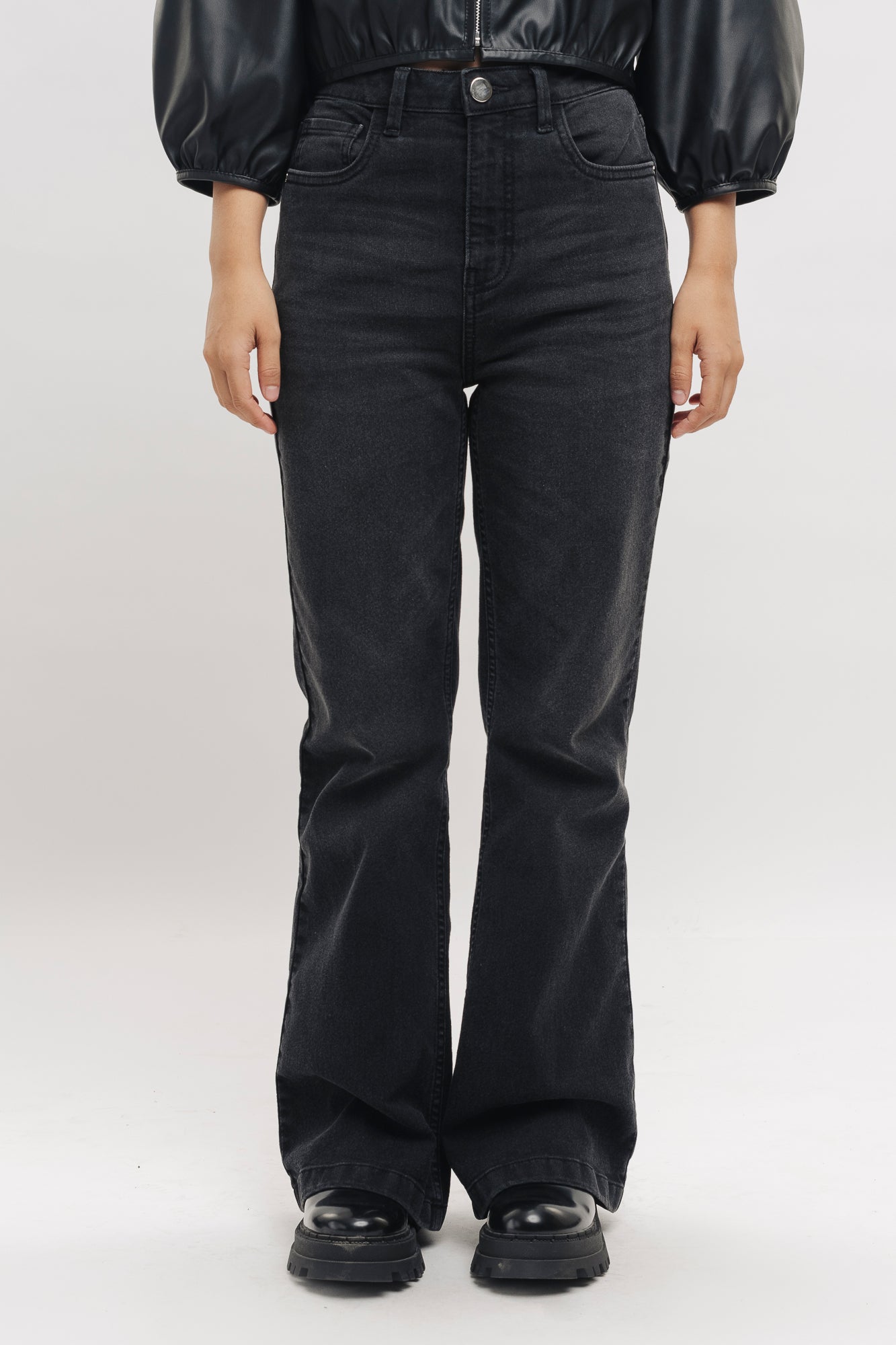 Pitch Black Women's Bootcut Jeans