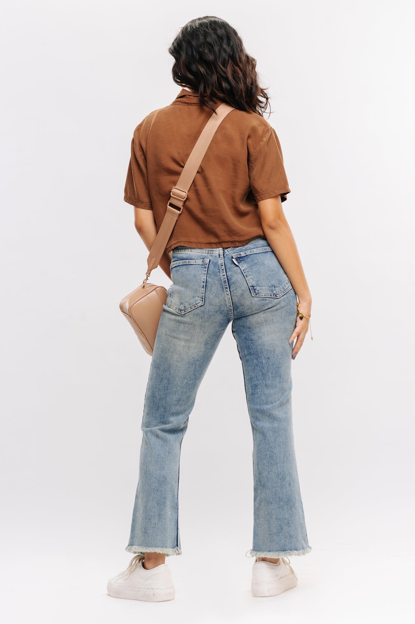 RETRO CROPPED BOOTCUT JEANS