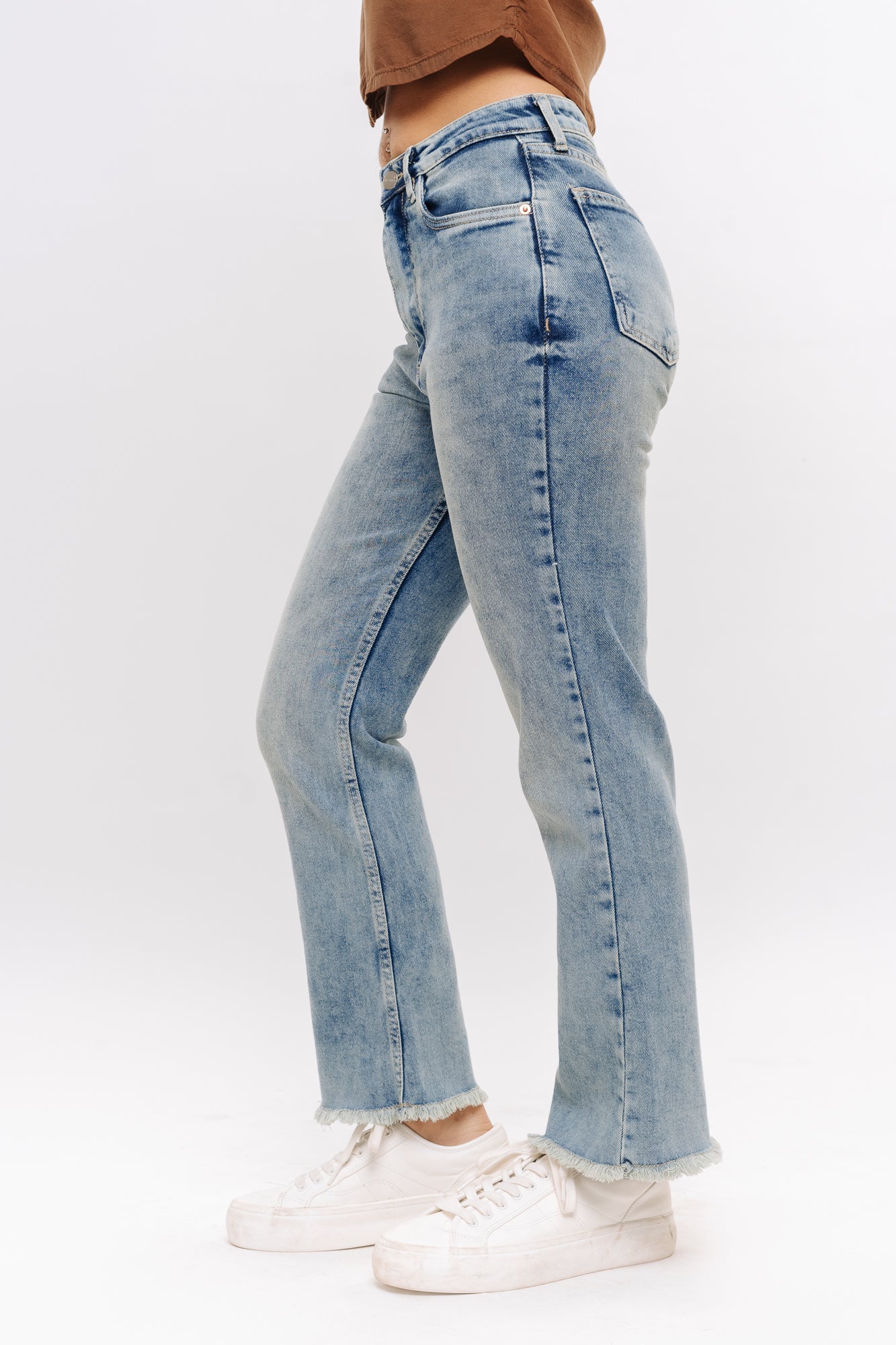 RETRO CROPPED BOOTCUT JEANS