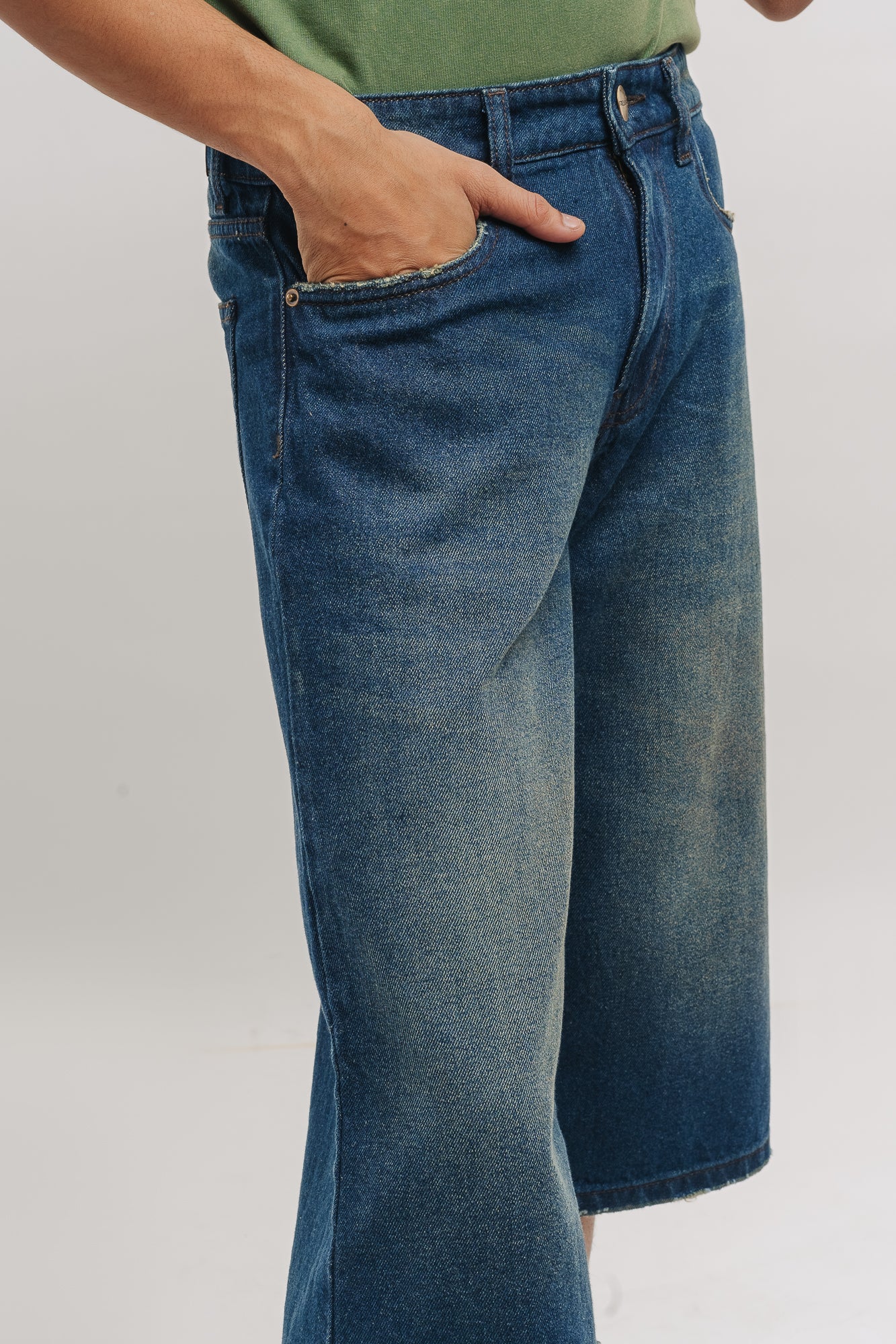 Green Tinted Men's Jorts