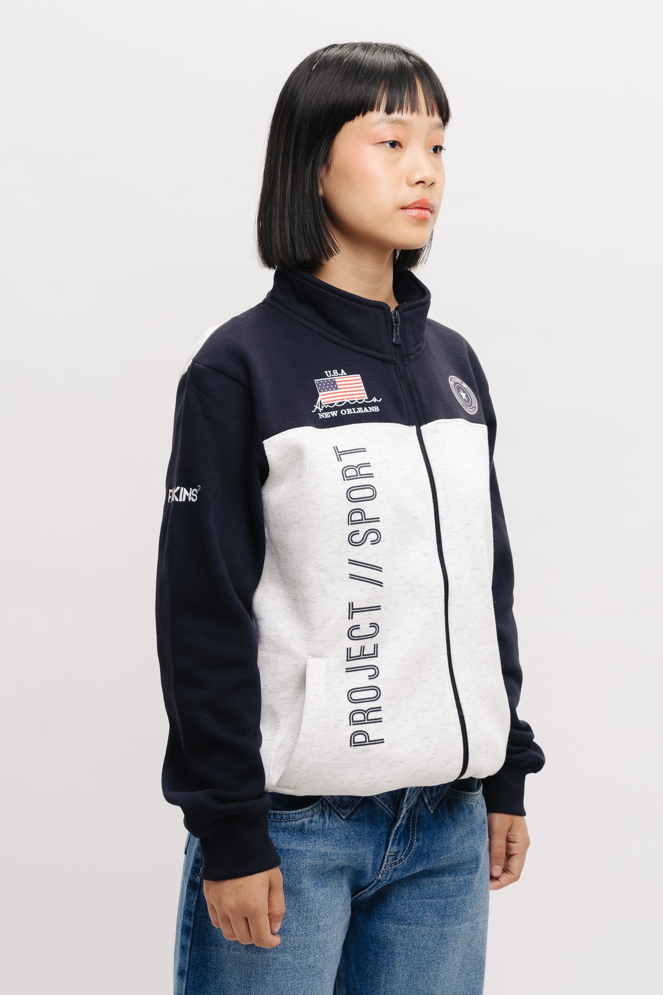 Navy-Grey Freakin Jacket