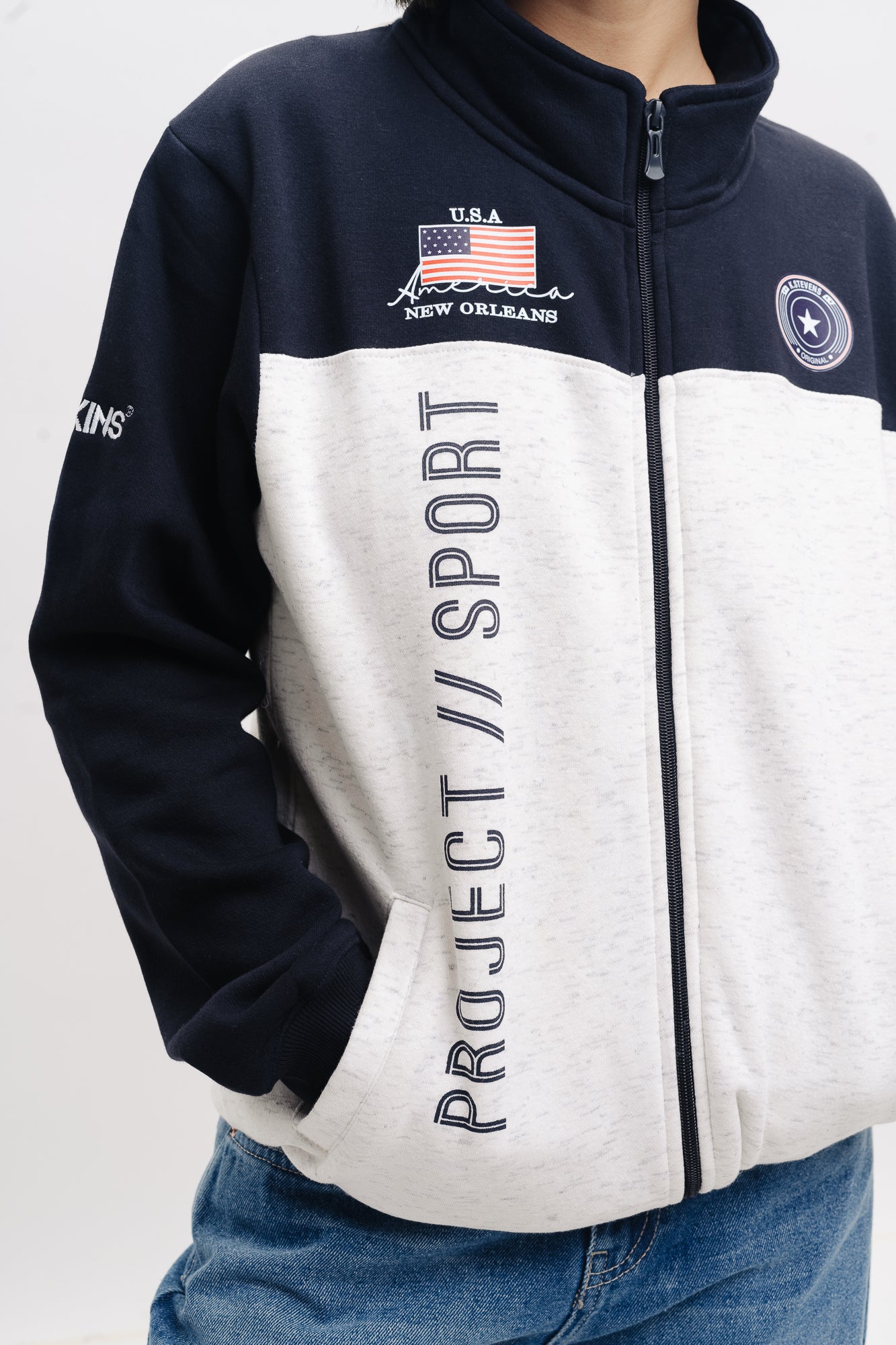 Navy-Grey Freakin Jacket