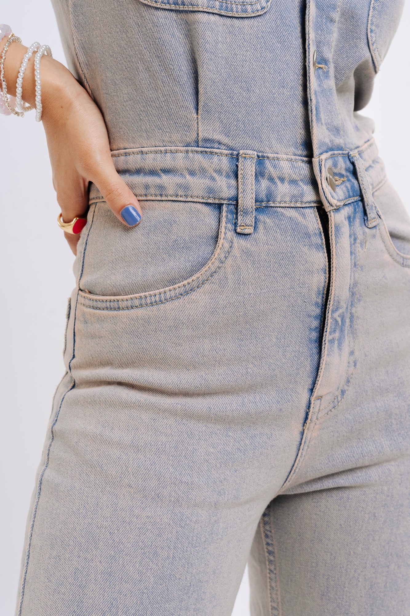 90'S TINTED STRETCH JUMPSUIT