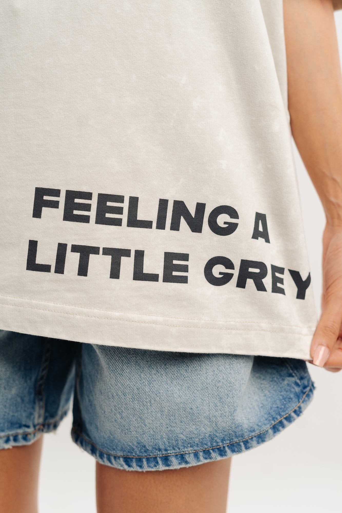 Feeling Grey Acid Wash Tees