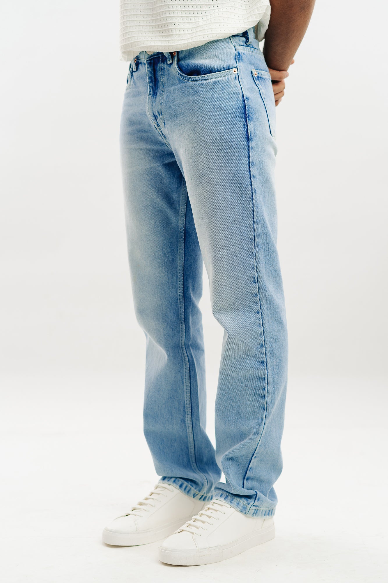 Stalwart Blue Men's Slim Straight Fit Jeans
